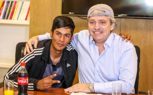 Alberto Fernández recibió a Brian, el joven discriminado en redes sociales