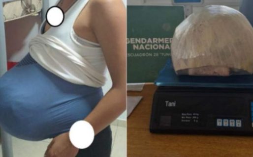Simulaba un embarazo para pasar 4 kilos de marihuana a Caleta Olivia