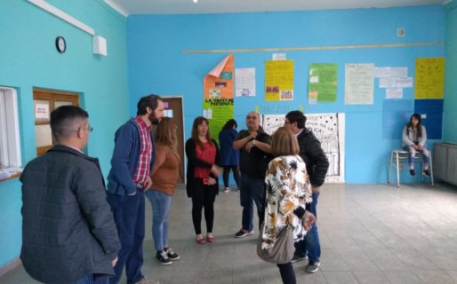 Funcionarios provinciales y ATECh recorrieron Escuelas de la ciudad
