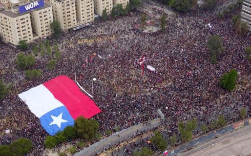 En huelga general, más de 85 mil personas marcharon en Santiago
