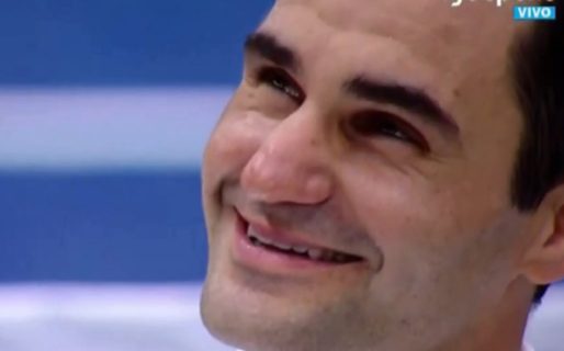 El emotivo mensaje de Maradona que hizo llorar a Federer en el Parque Roca