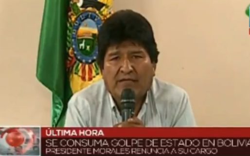 Renunció Evo Morales y acusó un Golpe de Estado en Bolivia