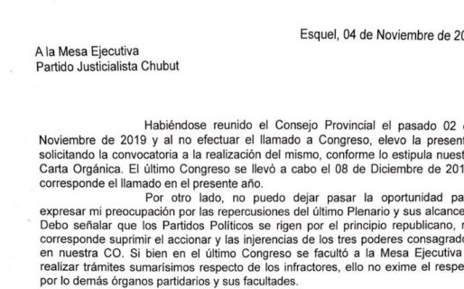 Denuncian irregularidades en la convocatoria del Plenario del PJ