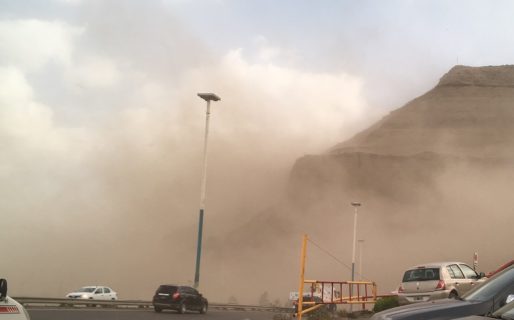 Alerta por vientos intensos