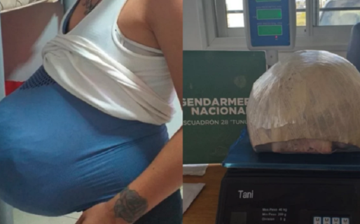 La “narco embarazada” que iba a Caleta estará presa más de 4 años