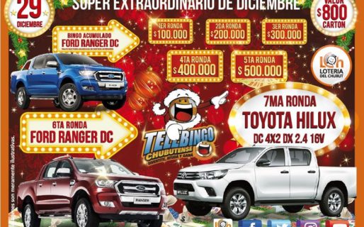 El último Telebingo Chubutense del año se sortea este domingo
