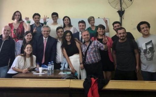 Alberto Fernández tomó examen en la UBA