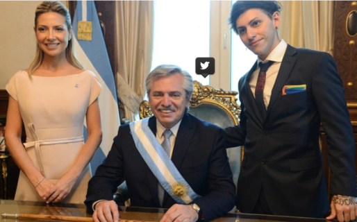 Alberto Fernández pasó las primeras horas en la Casa Rosada junto a su familia