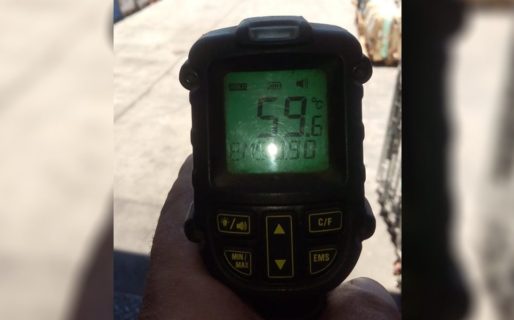 Un horno: En Santiago del Estero un termómetro marcó 59,6°