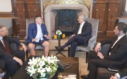El Presidente se reunió con Maradona