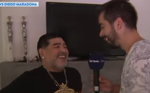 El imperdible «ping pong» de preguntas al que se sometió Maradona