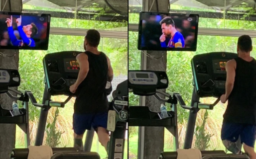 Messi viendo a Messi
