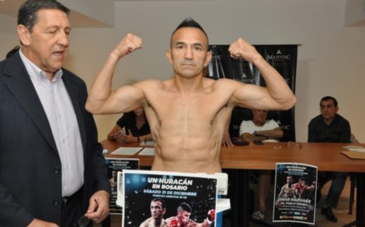 Narváez pasó la balanza y este sábado pelea por el título Latino gallo en Rosario