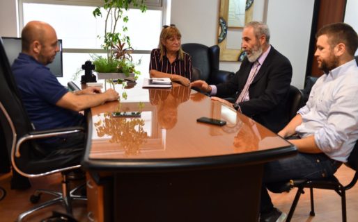 El vicegobernador recibió a Carlos Mantegna y Adriana Casanovas