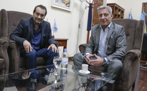 Arcioni recibió al ministro del STJ, Alejandro Panizzi