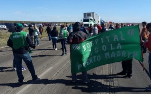 Estatales levantaron el corte sobre ruta N°3, acceso a Madryn