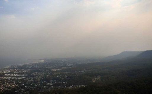 El humo del incendio de Australia llegó a Argentina y se puede observar en la Patagonia