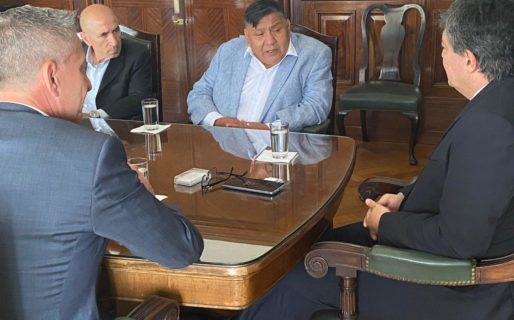 Ávila y Arcioni se reunieron con Lanziani para potenciar la Cuenca