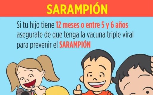 Nuevas recomendaciones de vacunación por el brote de Sarampión en curso