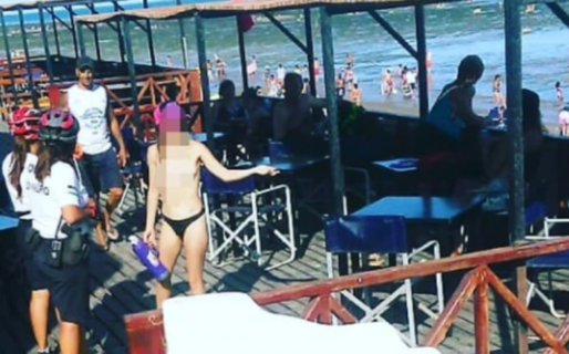 Llamaron a la Policía porque una mujer hizo topless en Las Grutas