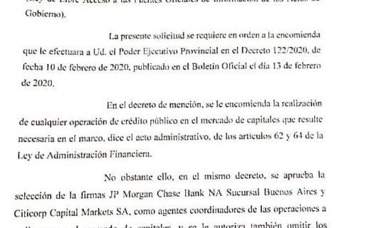 Diputados piden información al Gobierno por la contratación del JP Morgan