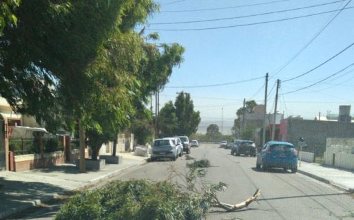 Las ráfagas superan los 100 Km/h en Comodoro Rivadavia
