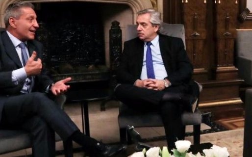 Arcioni fue recibido por Alberto Fernández en la Casa Rosada