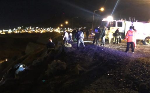 Un auto se desbarrancó cerca del mirador del Chenque