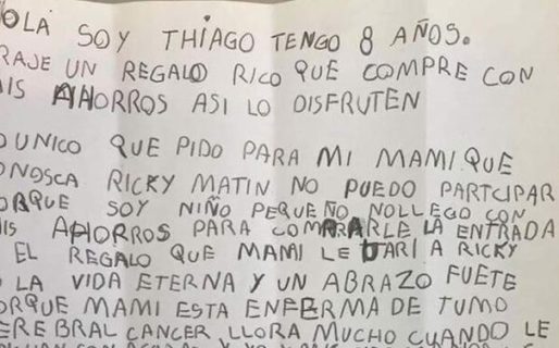 “Mami te regalaría vida eterna”: el conmovedor regalo de un nene de 8 años a su mamá enferma de cáncer