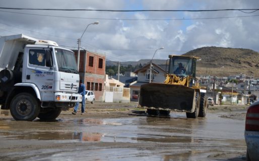La MCR realizó trabajos de limpieza ante las fuertes lluvias registradas