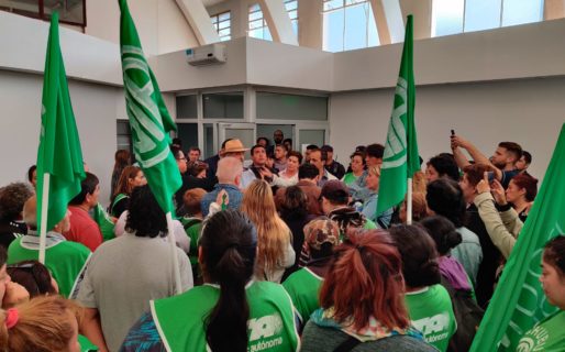 ATE entregó un petitorio en el Concejo exigiendo la presencia del Gobierno Provincial