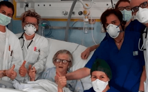 Tiene 95 años, se curó de coronavirus y su caso conmovió al papa Francisco