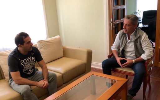 Arcioni y Luque se interiorizaron sobre la prevención en Comodoro