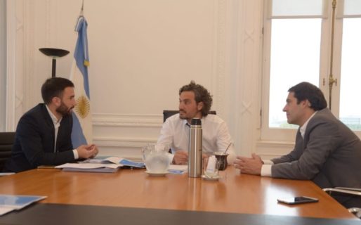 Luque se reunió con el Jefe de Gabinete Santiago Cafiero