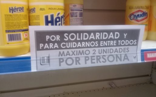 Advierten sobre la venta limitada de lavandinas y desinfectantes