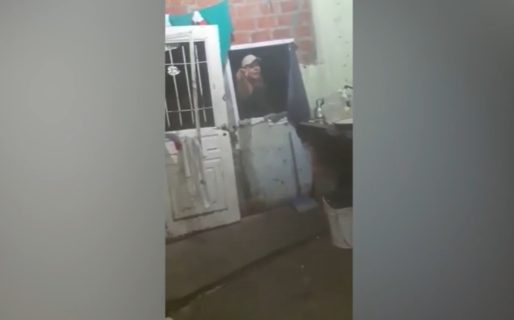 Una mujer logró grabar el momento en que su exmarido la amenazaba de muerte