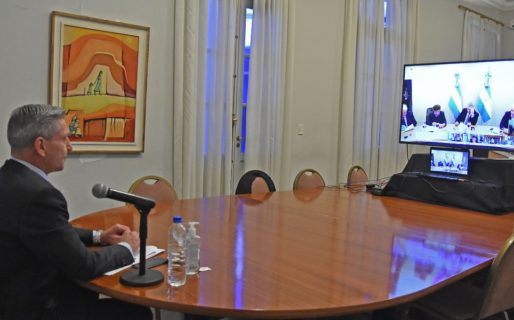 Arcioni participó de la videoconferencia que Alberto Fernández mantuvo con los gobernadores