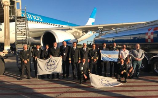 Otro vuelo solidario de Aerolíneas Argentinas a China