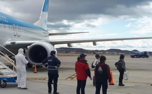 Arribó otro vuelo especial a Comodoro