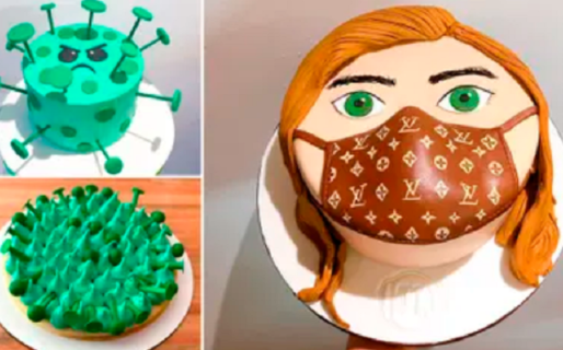 Los reposteros hacen tortas inspiradas en el coronavirus