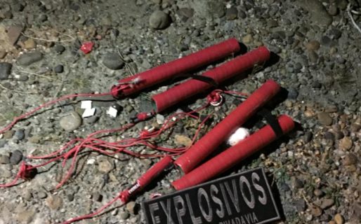 Hallaron un artefacto explosivo de fabricación casera sobre ruta N°1