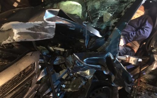 Choque frontal en el Camino del  Centenario