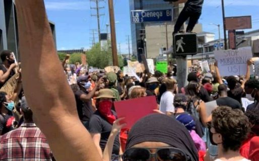 Un ex Gimnasia de Comodoro, en las protestas por el asesinato de Floyd