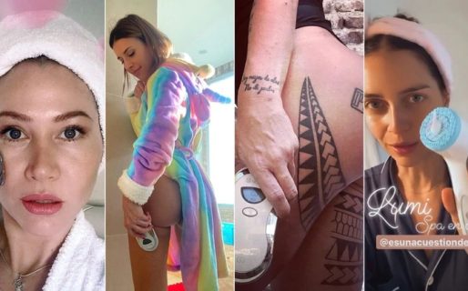 Varias famosas, envueltas en una polémica promoción de una máquina facial