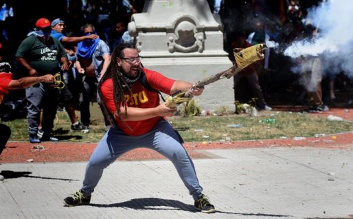 Detuvieron al militante del PSTU que disparó con un mortero casero frente al Congreso