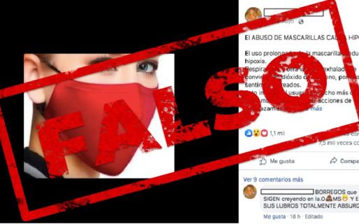 Es falso que el uso o abuso de mascarillas pueda producir hipoxia
