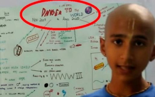 El niño que predijo la pandemia del COVID-19,dvirtió que se avecina otra catástrofe mundial