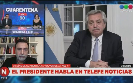 El tenso cruce en TV entre Alberto Fernández y Cristina Pérez