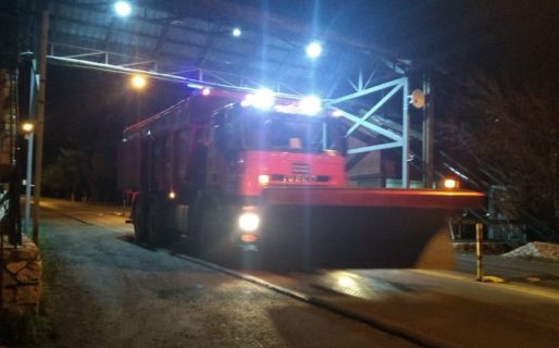 Vialidad Nacional: Estado de ruta N°40, calzada con hielo y nieve