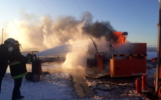 Incendio en un equipo de San Antonio en Las Heras